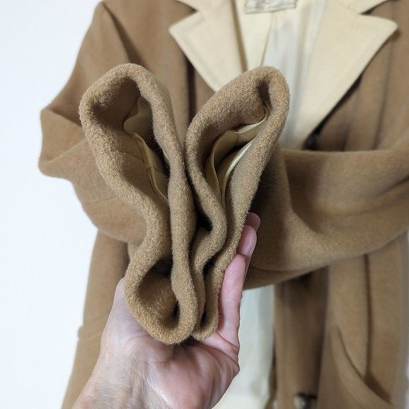 Vintage 50s Mongolian Camel Hair Tailored Jacket - Picture 10 of 16